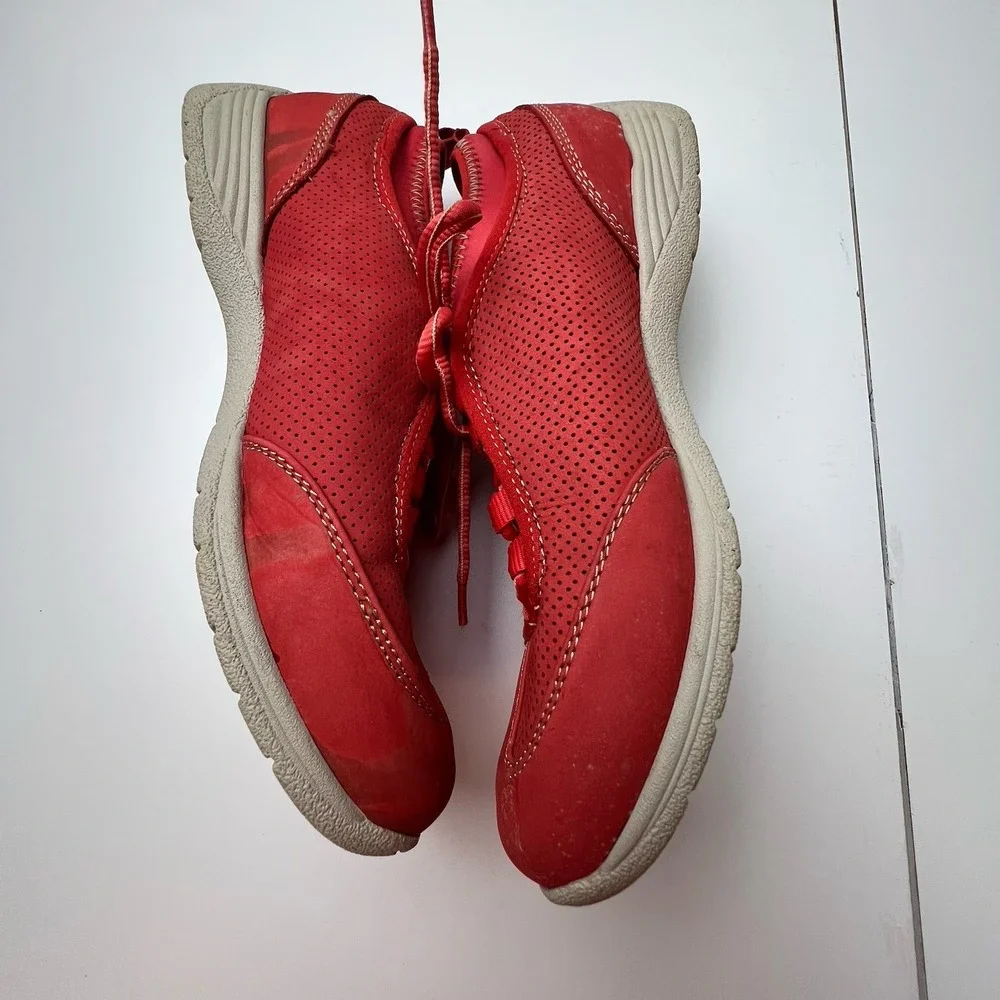 Softspots Women's Tarin Corallo Red Nubuck & Neoprene  9W